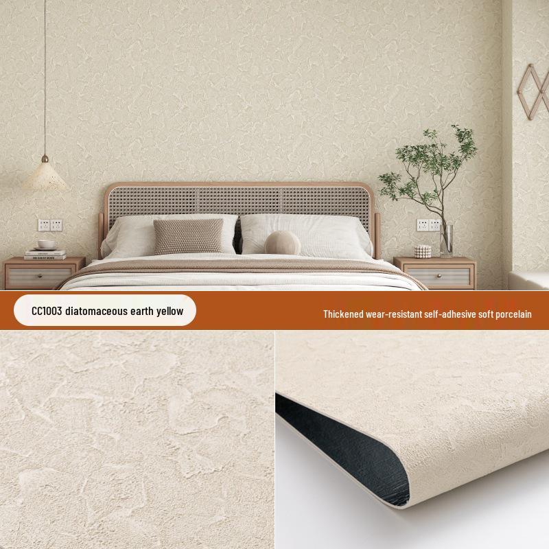 Ultra-Thin 3D Soft Roman Travertine Flexible Wall Panel - Self-Adhesive Sticker for Renovation