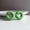 1Pair Sweet Cool Candy Ear Clip For Women Texture Colorful No Pierced Ear Cuff Female Party Daily Jewelry