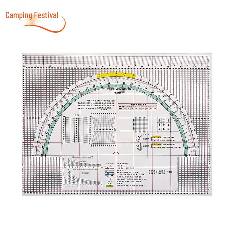 Yecamps Topography Mapping Coordinate Ruler