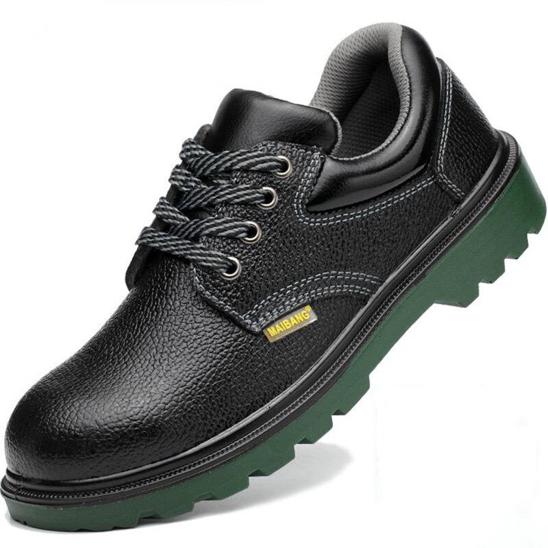 Men's anti-smashing and anti-stabbing safety shoes steel toe safety shoes oil resistant electrical hazard sneakers