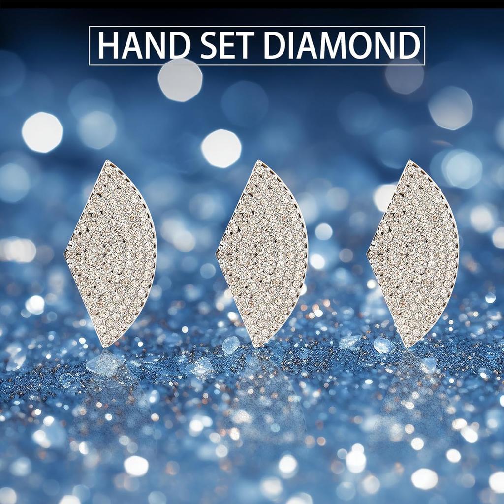 Car Interior Rhinestone Ornament Accessories,Mercedes Car Accessories,Mercedes Accessories,Shiny Car Steering Wheel Diamond Sticker,Compatible with