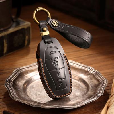 Special 23 Hongqi H5 Key Cover Leather Car Key Protective Case Eqm5 High-end Buckle Hs7 Men's Bag Cowhide