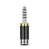 AUX Converter 5 Poles Stereo Jack Carbon Fiber Audio Jack Balanced Adapter 4.4mm 5 Pole Male