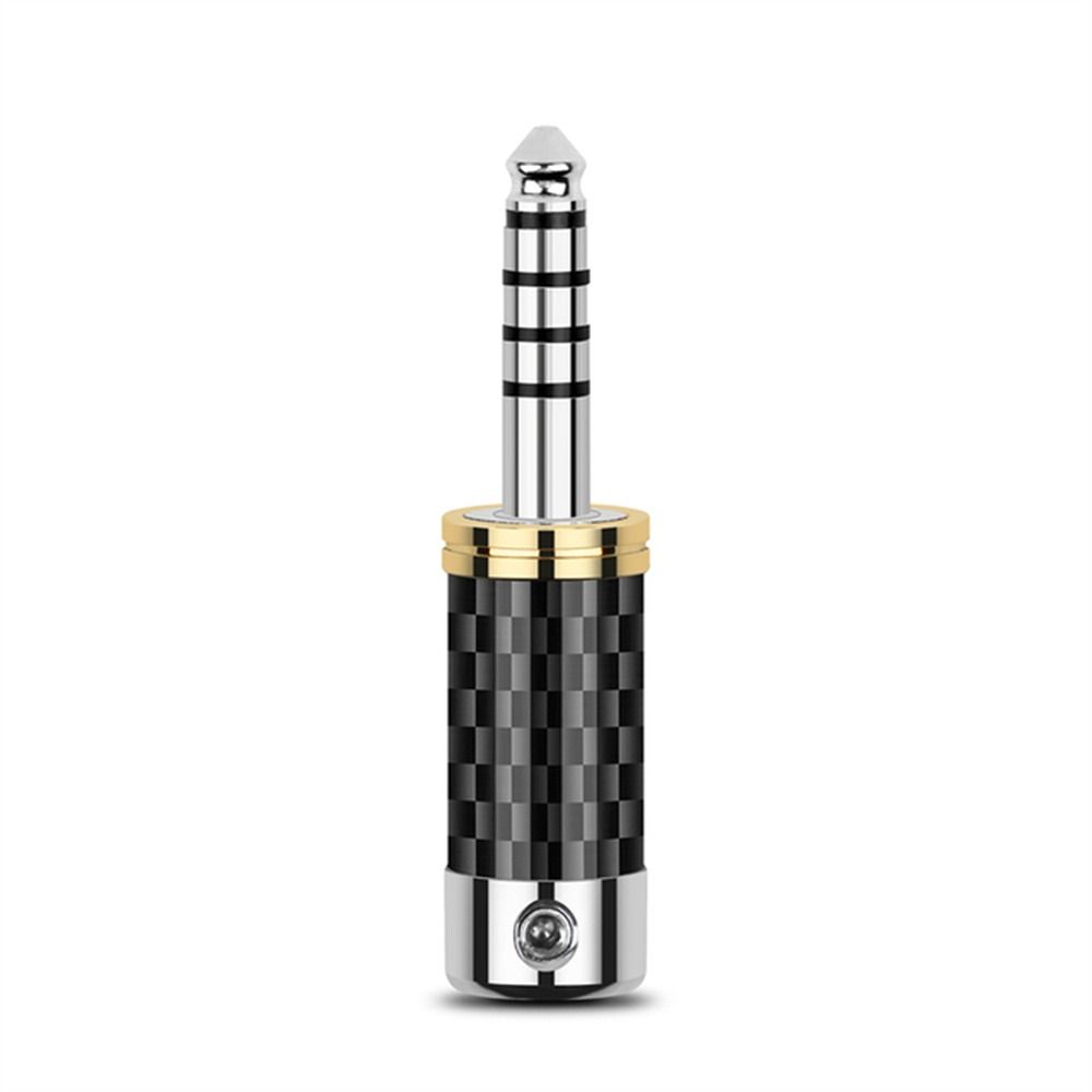 AUX Converter 5 Poles Stereo Jack Carbon Fiber Audio Jack Balanced Adapter 4.4mm 5 Pole Male
