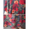 DIMANAF 2025 Summer Women Plus Size Vintage Dress Floral Short Sleeve Casual Basic New Printing Loose Long Dress
