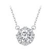 Moissanite Heart Necklace 1.0 Ct Silver 925
