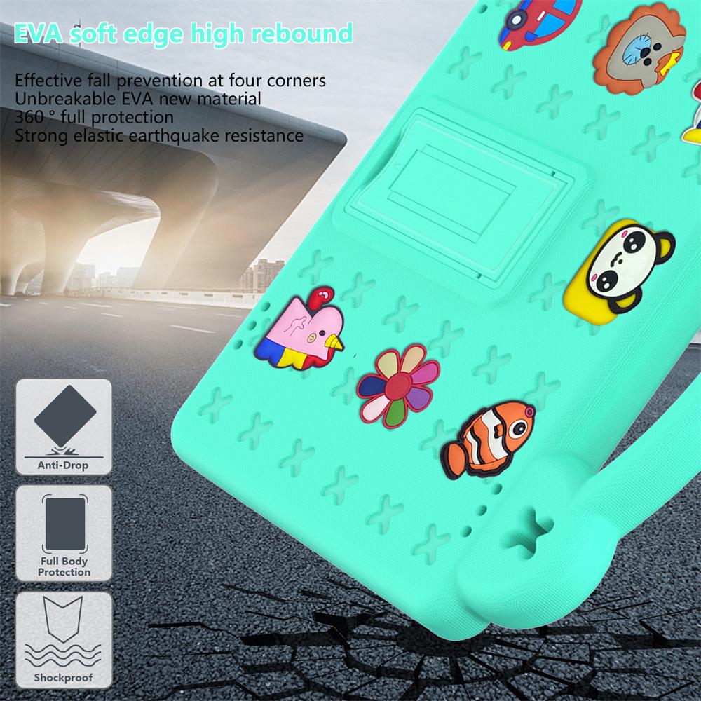 Protective Foam Stand Case for HD10 Plus 2021, HD8 2023 and 2024 Tablets, Handheld and Shockproof