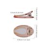 Oval Duckbill Clip Transparent Candy-colored Hair Clip Handcrafted Hair Accessory Made of Cream Glue