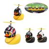 Pato de Goma Rompe-Viento con Colgante de Casco Decoraciones Adornos de Coche de Pato Pato Casco Patito Accesorios de Viento para Bicicleta Moto
