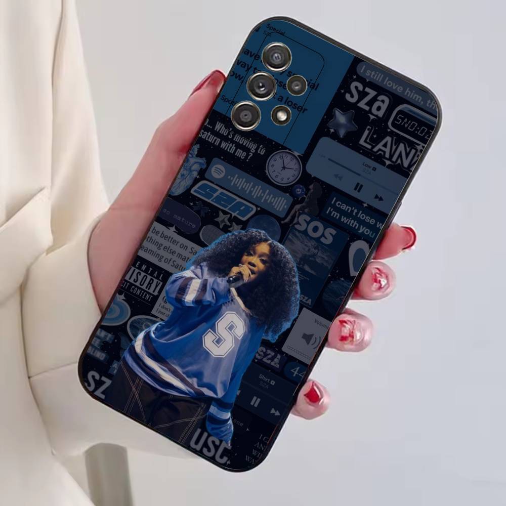 Fashion Singer For S-SZA Phone Case For Samsung S25,S24,S21,S22,S23,S30,Ultra,S20,Plus,Fe,Lite,Note,10,Black Cover