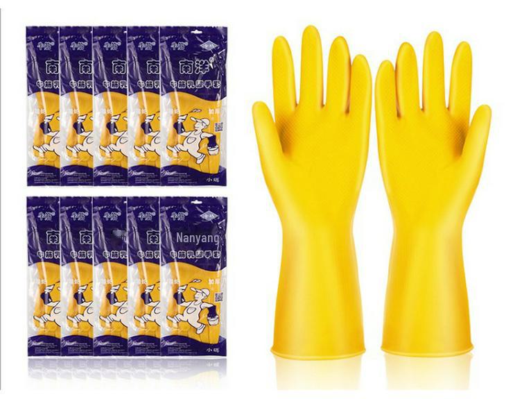 

Перчатки Oxford Kitchen Latex — прочные, утолщенные, водонепроницаемые перчатки для мытья посуды в домашних условиях. Small - S Thick