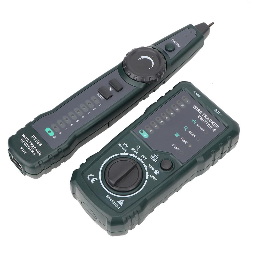 ViaGasaFamido Network Cable Tester RJ45 RJ11 Lan Wire Tracker Kit Tester & Calibrator