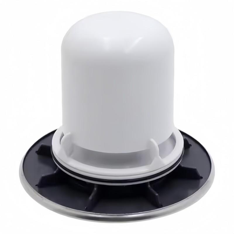 Round Plastic Shower Drain Cover With Water Seal Bathroom Floor Anti-Odor Trap PP Material