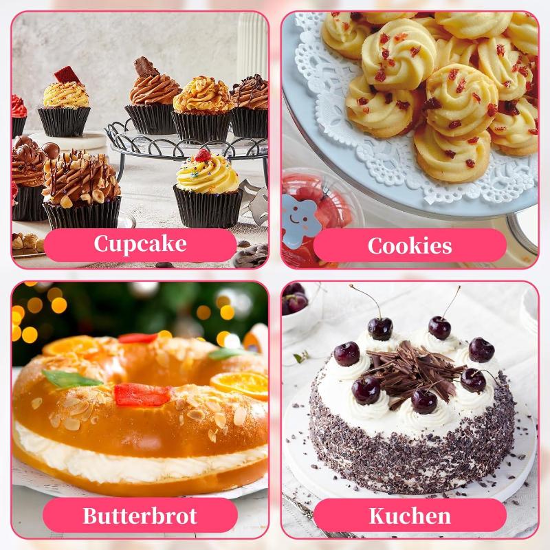 12pcs Stainless Torch Decorating Mouth Nozzle Cake Decor Sugar Craft Pastry Christmas Baking Decorating Tools Rose Cream Bakery