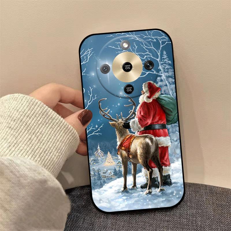 For Honor X9d X70 X9a X9b X9c X6C X5C Plus Case Christmas Painted Soft TPU Silicone Cover For Honor Magic8 Lite Phone Case Coque