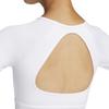 Nike Indy Solid Logo Quick-Dry Short Sleeve Workout Top Women Tops White FB4103-100