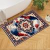 Elegant Floral Pattern Design Non-Slip Home Carpet Design for Office Decor Living Room Bedroom Gift