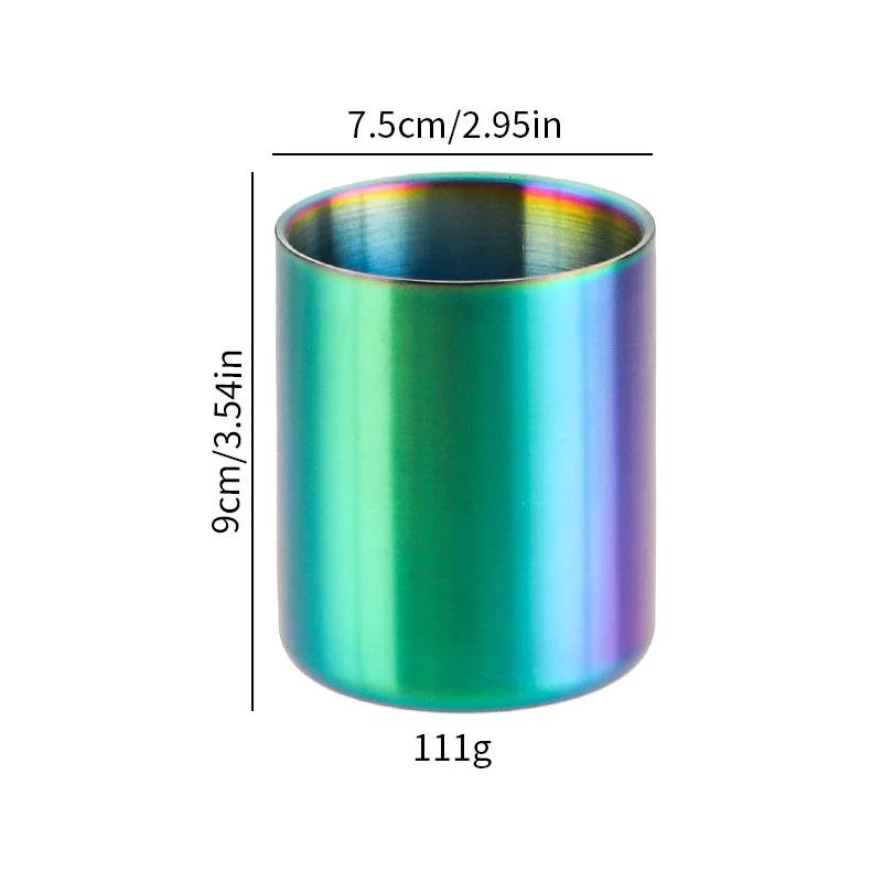 300ML Double Wall Stainless Steel Coffee Cup Without Handle Vacuum Insulated for Hot Cold Drink Use Home Office