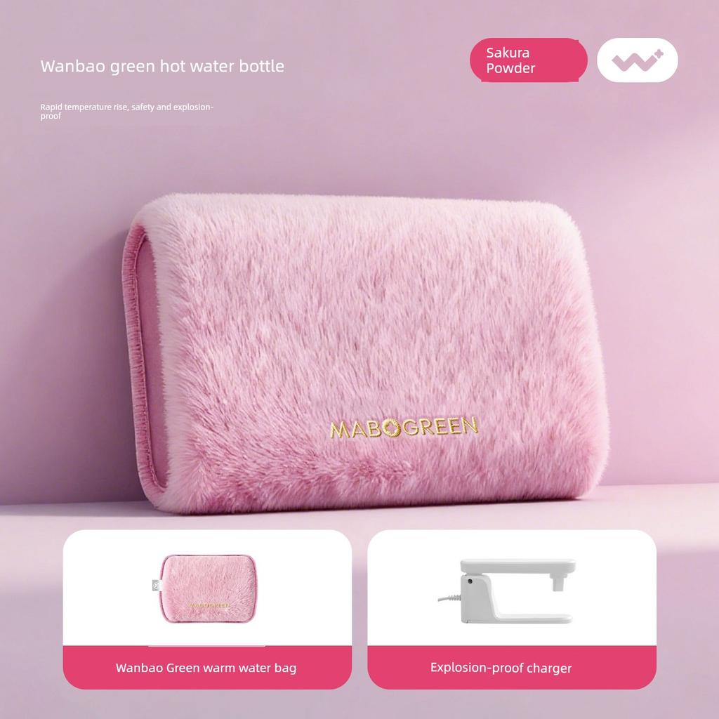 2026 New Model Hot Water Bottle Rechargeable Warm Water Bag for Heating Stomach and Neck, Special for Bed, Hand Warmer, Thickened and Explosion-Proof