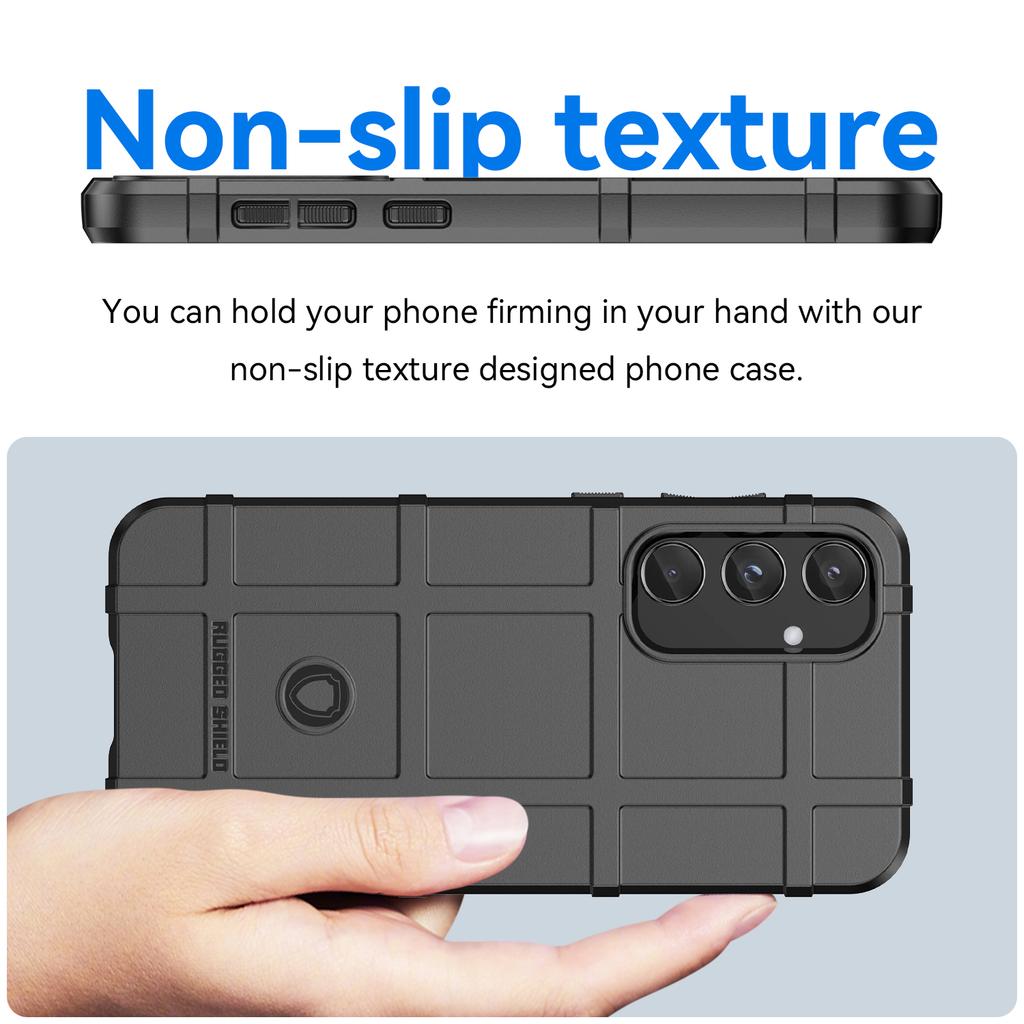 For Samsung Galaxy A55 5G Case Anti-Scratch Square Grid TPU Shell Phone Cover