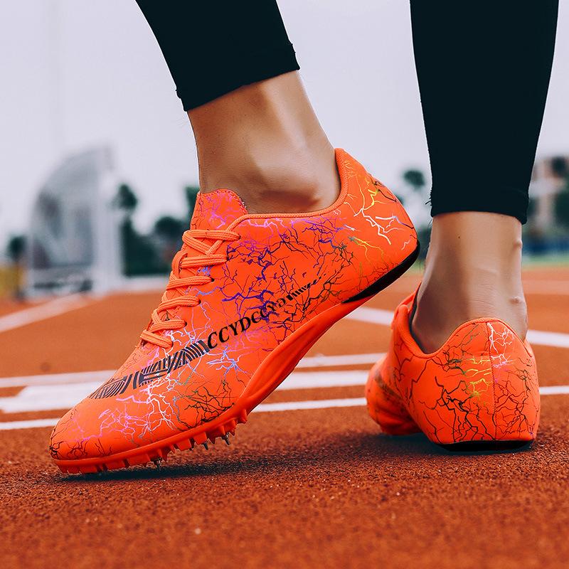 Students Track and Field Spikes Sprinting Men's Shoes Women's Middle and Long Running Long Jump Training Physical Examination High School Entrance Exa