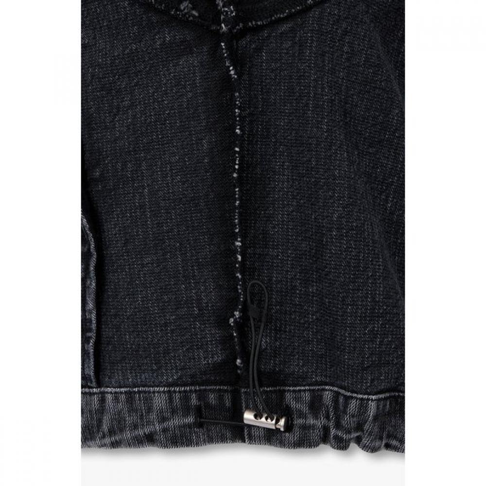 Studio Tomboy Removable Hooded Denim Jumper  9176113971ct 