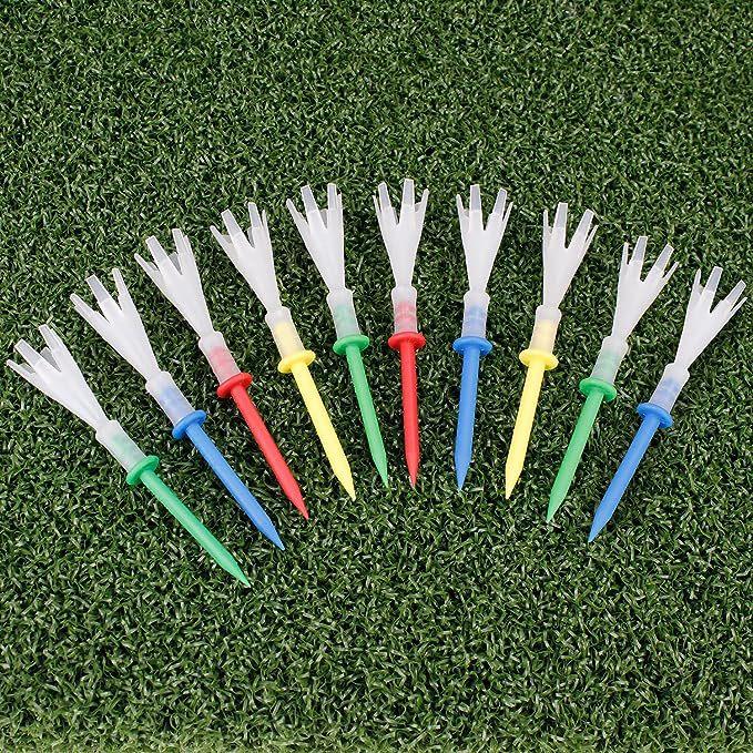 1 stk Flerfarget Plast Golftees 3-1/4 Tommer Golftees 3,25'' Tee 4 Yards Golftilbehør
