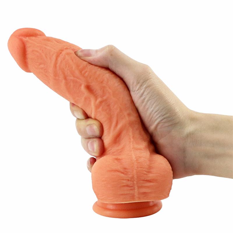 Adult Erotic Sex Products Female Masturbation Device Manual Thrusting Simulation Penis Silicone Thick Soft Fake Penis