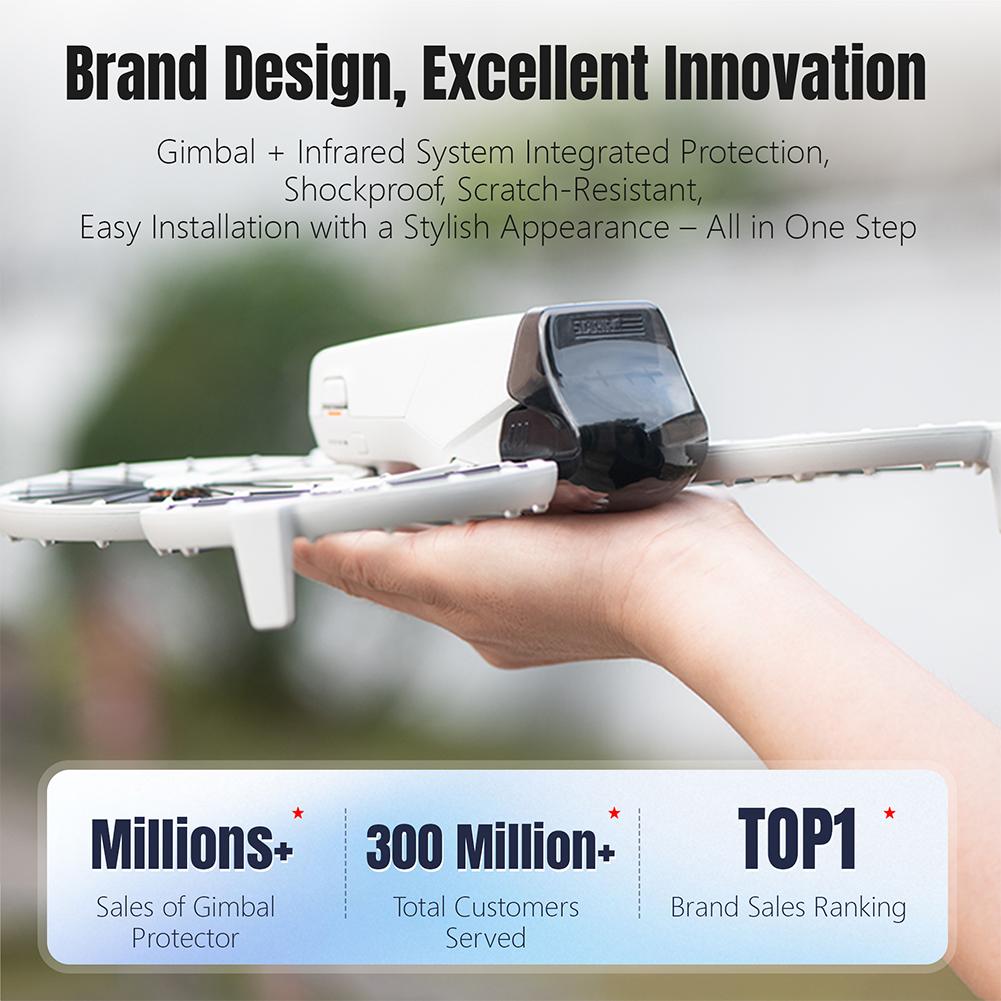 Gimbal Protector Guard Anti-collision Camera Lens Cap Cover Anti-scratch Lens Fixed Buckle Cover Cap for DJI Flip Drone