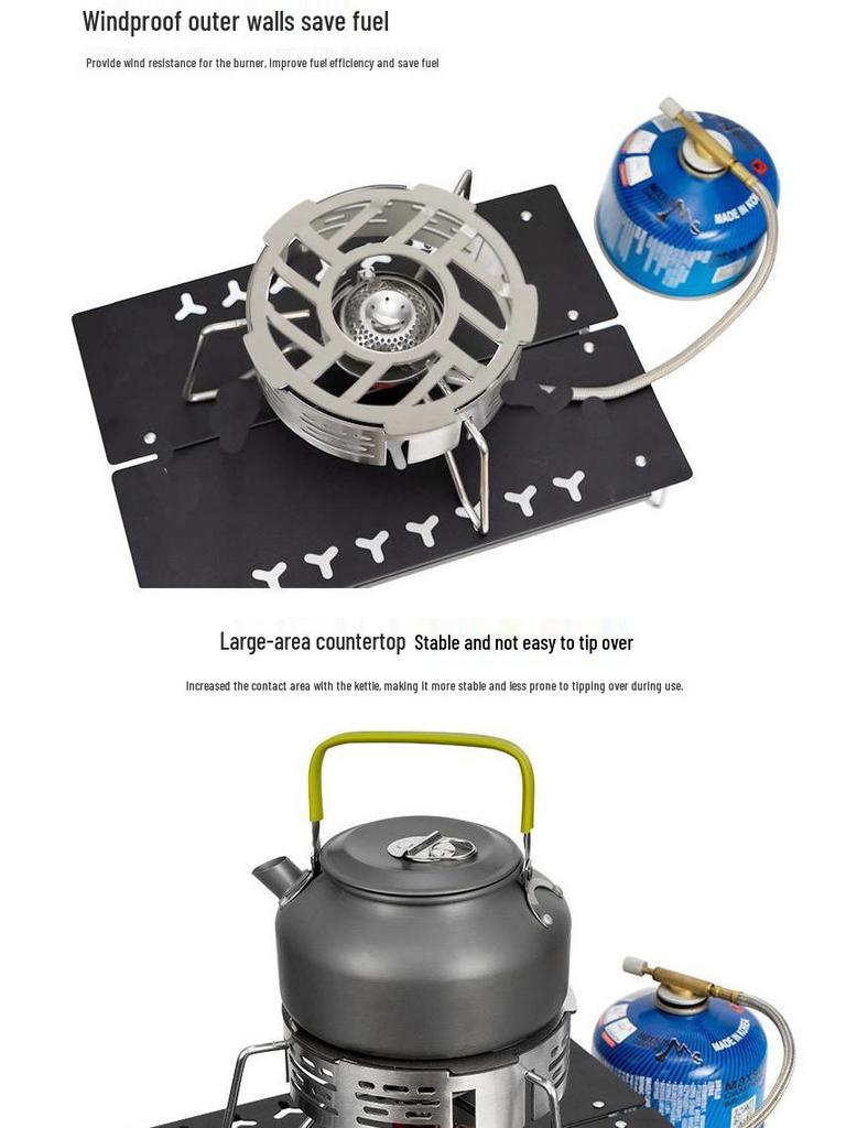 Portable Windproof Stove Ring: Camping Heat Concentrating Shield