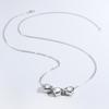 ANDYWEN 925 Sterling Silver Gold Three Heart Zircon Charm CZ Pendant Long Chain Necklace Women Luxury Fine Jewelry Crystal Jewels