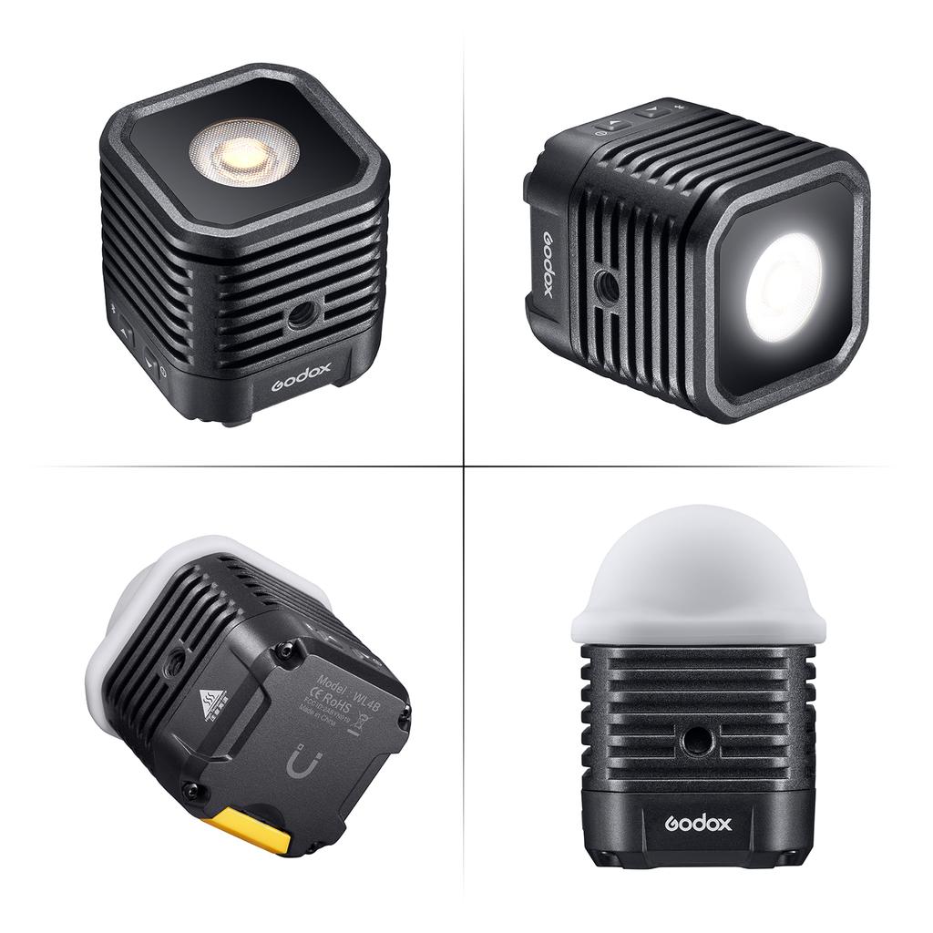 Godox WL4B IPX8 30M Waterproof LED Photography Light Color Temperature 5600K CRI97 TLCI97 APP