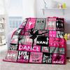 Pink Dancer555 Customize Your Name Blanket Lightweight Personalized Blanket Soft & Cozy Suitable for Home Decor Picnics Sofa Bedding for All Occasions