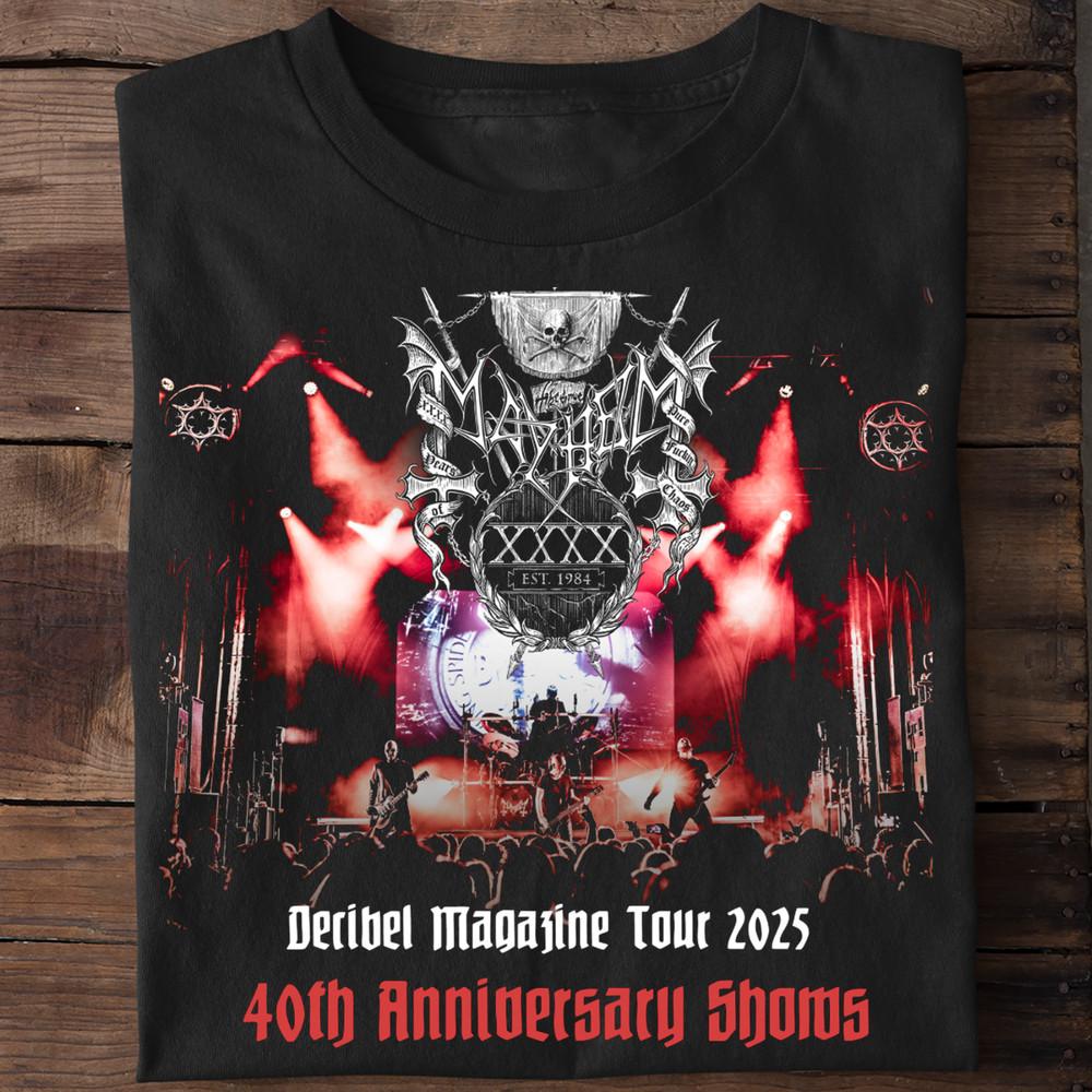 NEW Mayhem Band 40th Anniversary Tour 2025 Gift For Fan S-5XL T-shirt Unisex T-Shirt XXXL