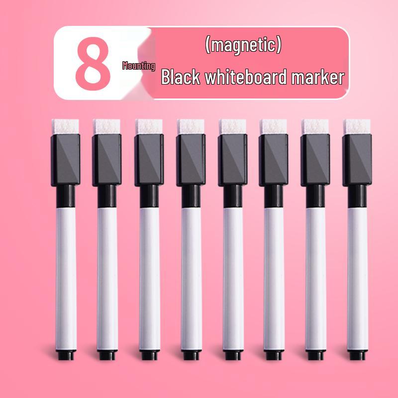 Magnetic Erasable Whiteboard Marker: Water-Based Colored Pen for Children, Crayon & Paintbrush for Drawing and Teaching.