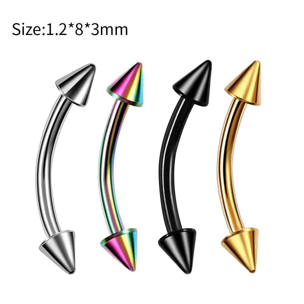 4Pcs Stainless steel piercing accessories - eyebrow piercings, lip piercings, body piercing accessories