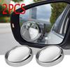 2Pcs 2" Round Car Blind Spot Rear View Mirror Wide Angle Convex Rearview Mirrors