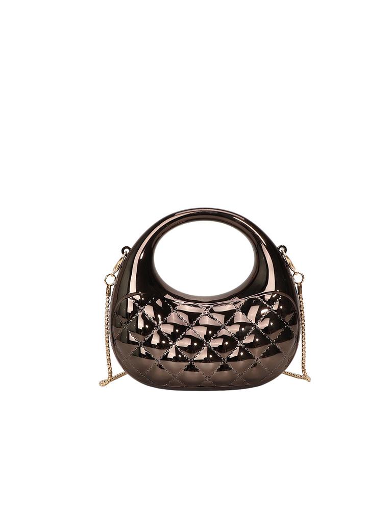 Mini Goldene Abendtasche Handtaschen Luxus Designer Umhängetaschen Lustige Form Party Hochzeit Acryl Glänzende Clutch Tasche