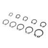 100PCS M8-M18 External/Internal Holes Shaft E-type Cir Clip Lock Snap Ring Circlip Set Collar Washer