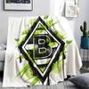 Borussia Print Flannel Blanket, High quality Comfortable for All Seasons, Home Decor, Warmth and Comfort, Perfect for Christmas Gifts