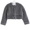 TICCA 23AW Grey Wool Fur Short Coat Coat F grayUsed