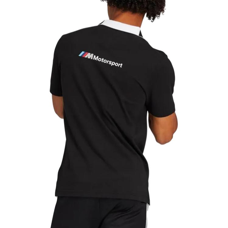 Puma X BMW M Motorsport 27-7 Soft Short Sleeve Polo Shirt Men tops 595191-01