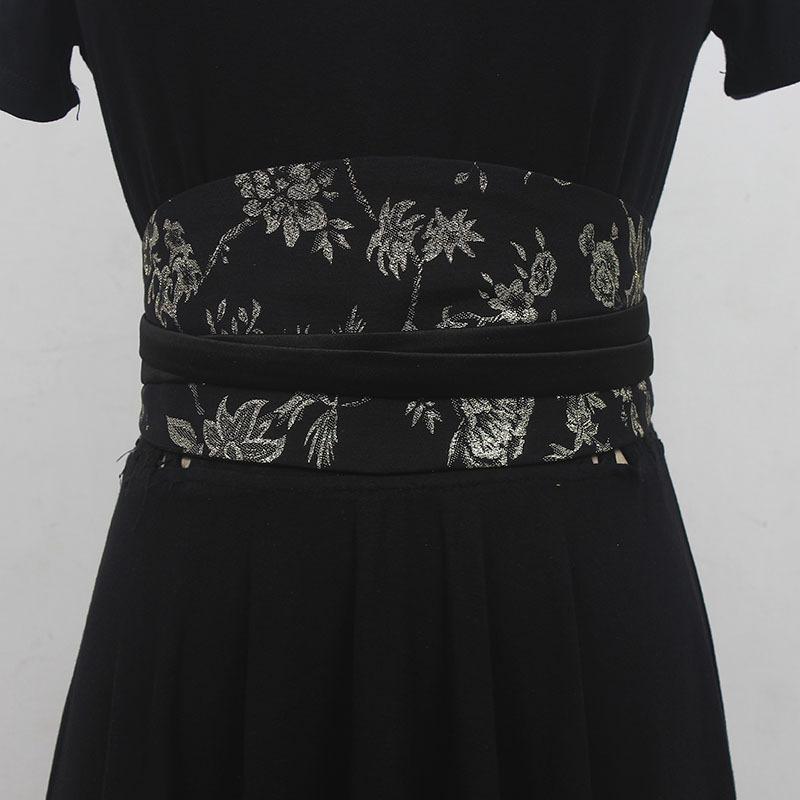 Тяжелый вышитый шелковый и атласный пояс, женский этнический эластичный пояс с вышивкой, пояс в дворцовом стиле