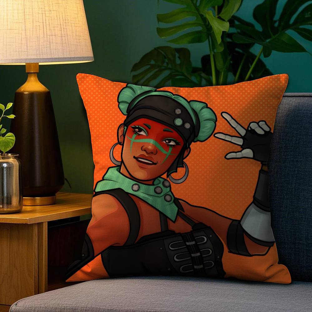 Apex Legends L-Lifeline Pillow Case Plush Fabric Soft Double Sided Print Sofa Cushion Cover Throw Pillow Covers