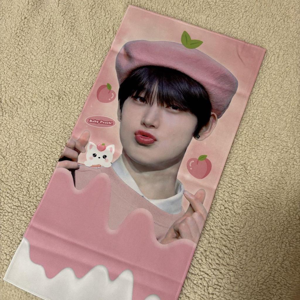 [USED] Enhypen Sunwoo slogan peach sticker