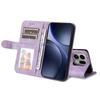 For Vivo Y29 4G/vivo T4x 5G/vivo Y300t 5G Leather Wallet Case with Strap Solid Color Phone Stand