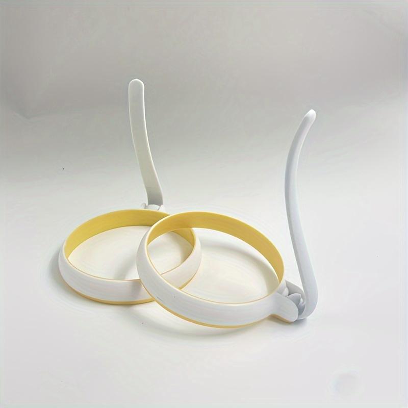 

2 шт. Форма для омлета, практичная круглая жареная кольцевая фритюрница для яиц, форма для жареных яиц для домашнего приготовления завтрака, кухонные принадлежности