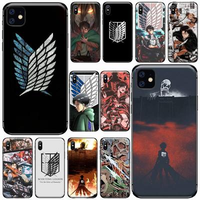Attack On Titan Anime COMIC Phone Case For Iphone 7 8 12 11 XR XS Pro Max Mini Plus Soft Silicone Cover Shell Funda
