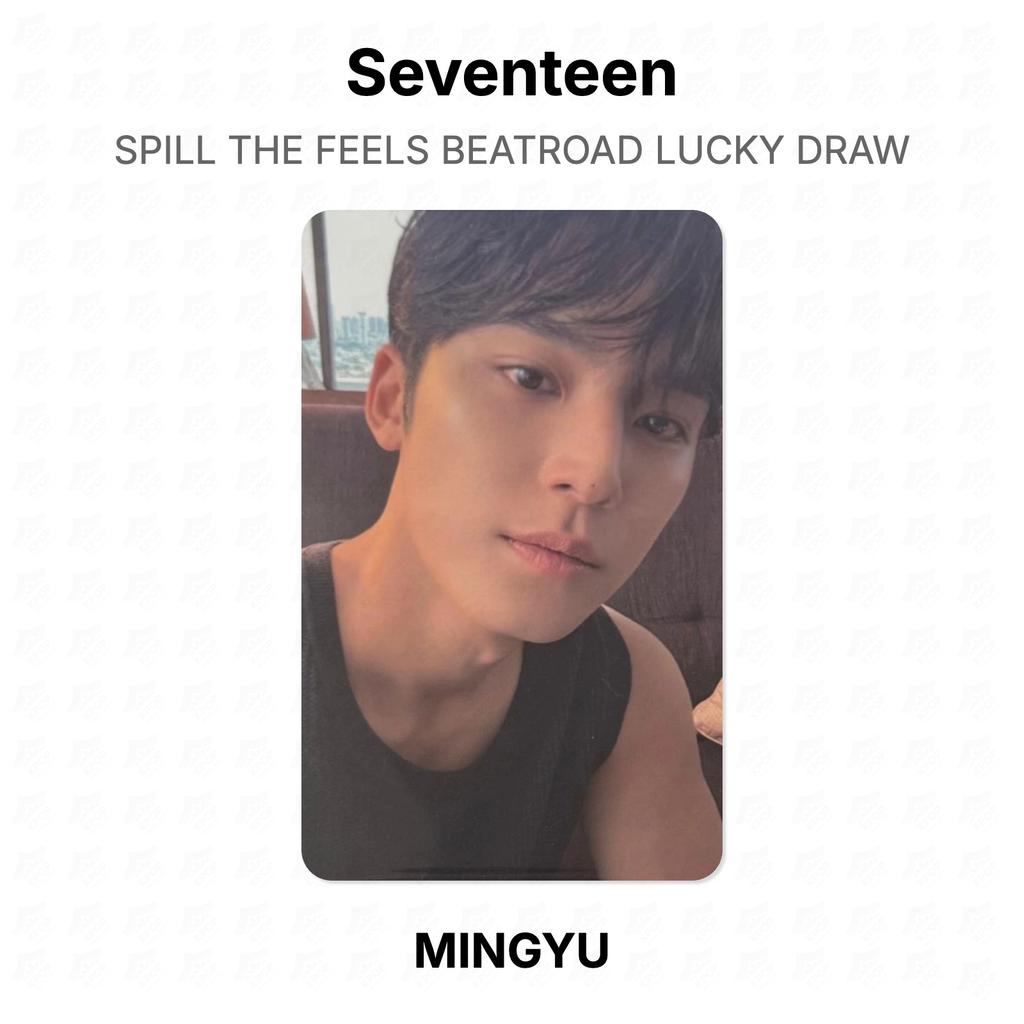 Seventeen SPILL THE FEELS BEATROAD SORTEIO Oficial Fotocartão