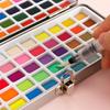 Portable Solid Watercolor Set: 50/72/90/100 Colors with Metallic Pearlescent Pigments